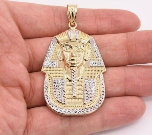 EGYPTIAN KING TUT HEAD PHARAOH MUMMY GOLD PENDANT 3D Baskı Modeli .c4d .max .obj .3ds .fbx .stl .blend 