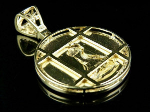 US DOLLAR LIBERTY GOLD COIN DIAMOND PENDANT 4 3D 프린트 모델