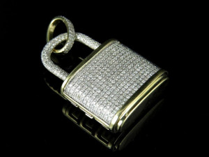 LOCK DIAMOND PENDANT 3Dプリントモデル