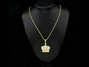 KING OF CROWN CHARM DIAMOND PENDANT 3D Принт Модель
