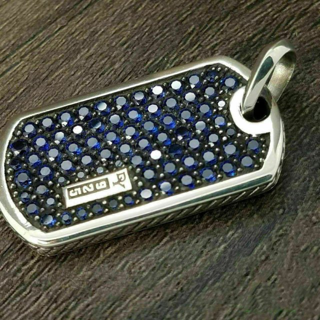 MEN DOG TAG DIAMOND PENDANT 3D Print Model .c4d .max .obj .3ds .fbx .stl .blend 