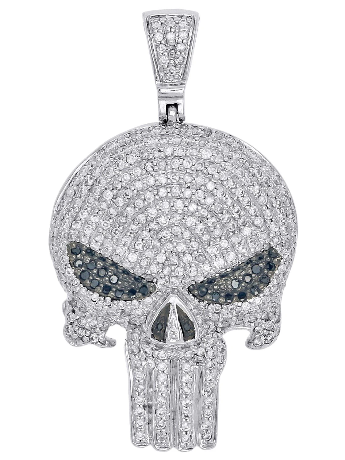 PUNISHER SKULL DIAMOND PENDANT 3D Print Model .c4d .max .obj .3ds .fbx .stl .blend 