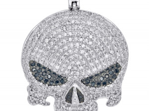 PUNISHER SKULL DIAMOND PENDANT 3D Принт Модель