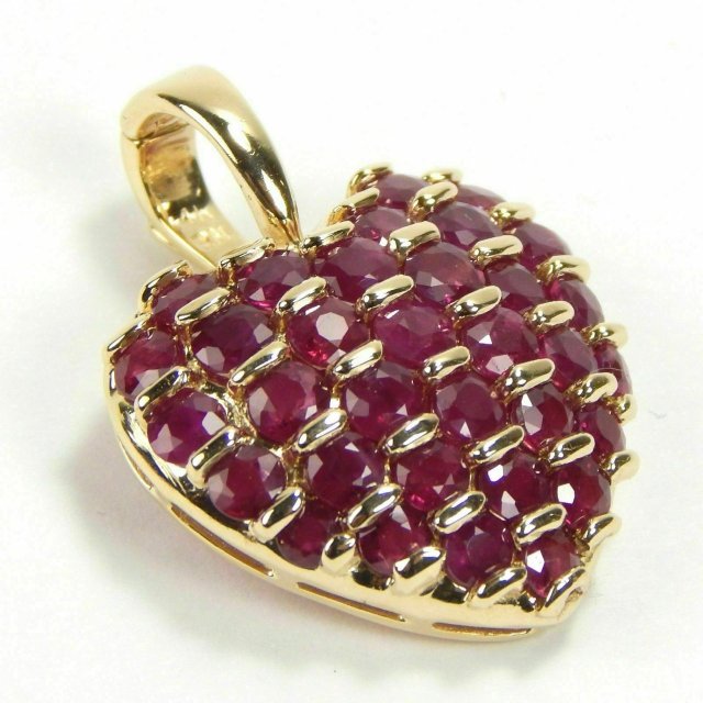 HEART RUBY DIAMOND PENDANT 6 3D 프린트 모델 .c4d .max .obj .3ds .fbx .stl .blend 