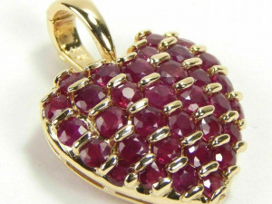 HEART RUBY DIAMOND PENDANT 6 Modèles 3D en vedette