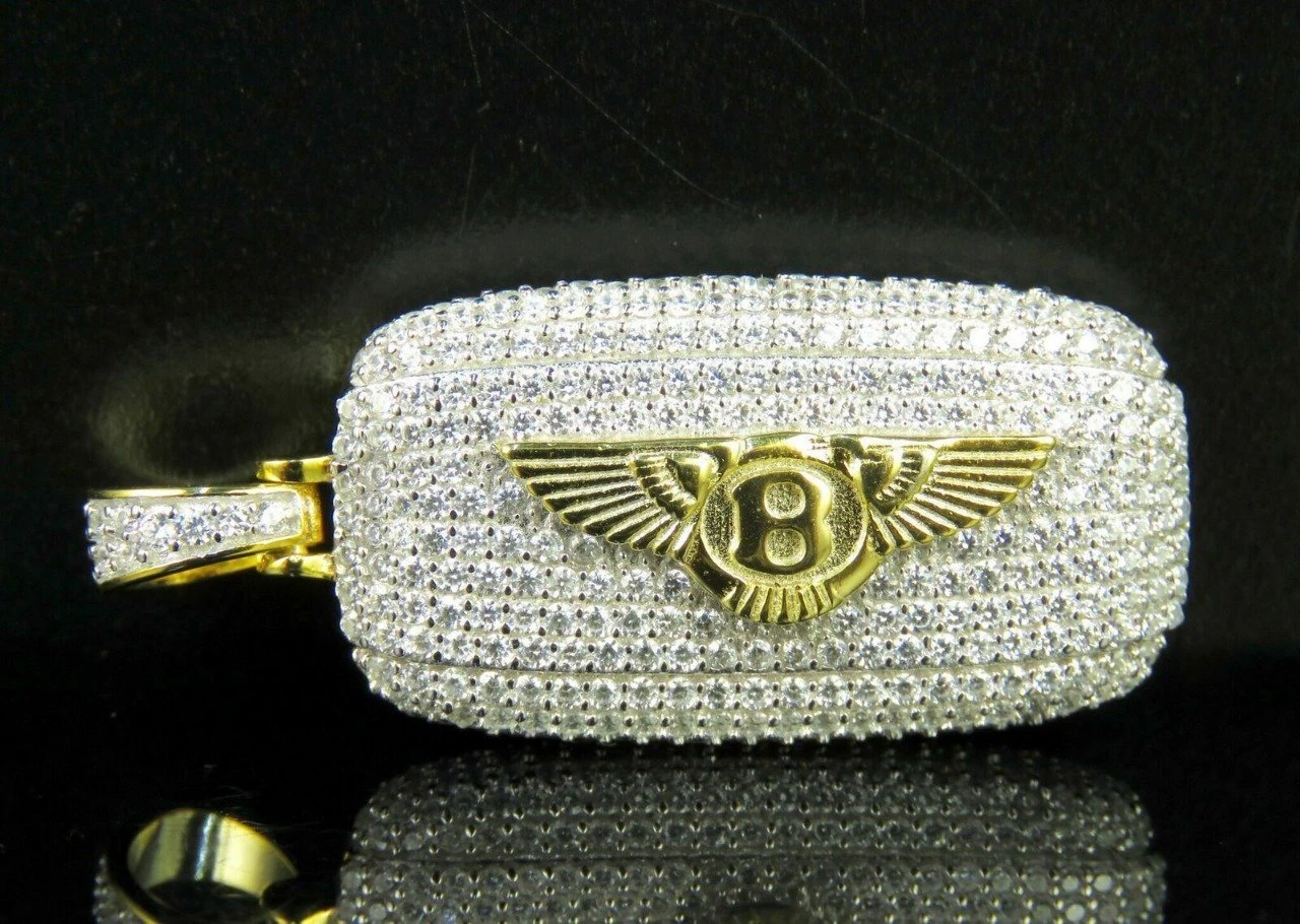 BENTLEY MEN DIAMOND PENDANT 3D Print Model .c4d .max .obj .3ds .fbx .stl .blend