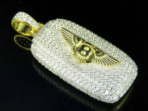 BENTLEY MEN DIAMOND PENDANT 3D Print Model