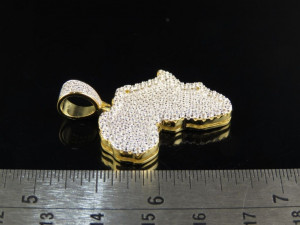 AFRICA DIAMOND HIP HOP PENDANT 3D Print Model