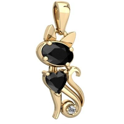 ONYX KITTEN PENDANT 3D Print Model .c4d .max .obj .3ds .fbx .stl .blend 