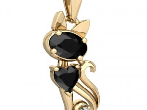 ONYX KITTEN PENDANT 3D 프린트 모델