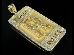 ロールスロイス ダイヤモンド ヒップホップ ペンダント 3Dプリントモデル