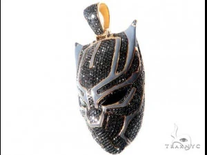 BLACK PANTHER MASK DIAMOND HIP HOP PENDANT 2 3D Print Model