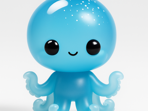 Kawaii Octopus 3D Print Model