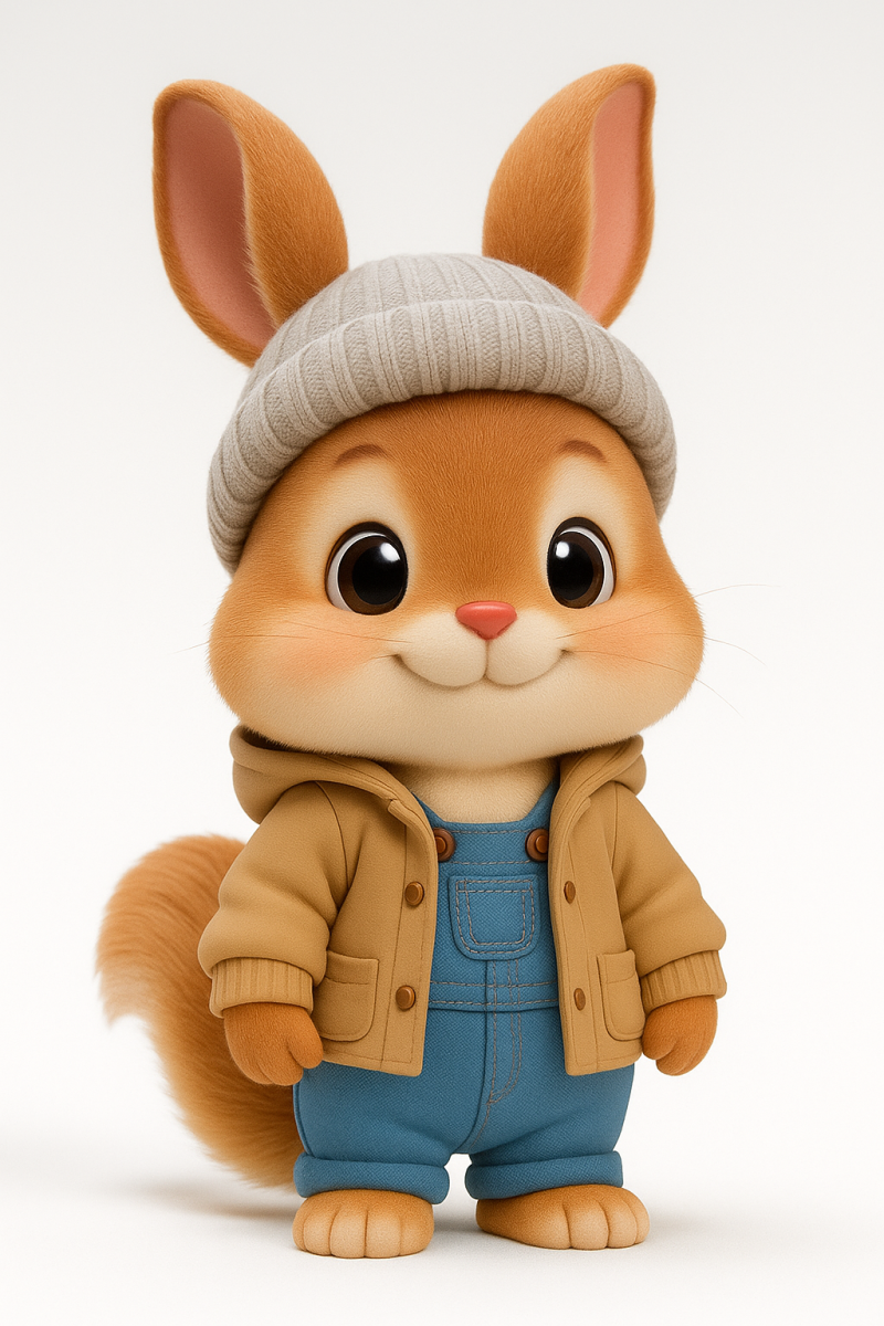 Kawaii Bunny Rabbit Model do druku 3D .c4d .max .obj .3ds .fbx .stl .blend