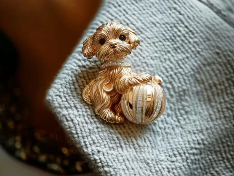 Golden Retriever puppy 3D Print Model