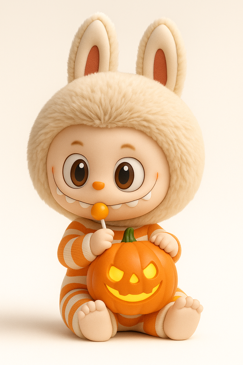 KAWAII LABUBU HALLOWEEN 3D Принт Модель .c4d .max .obj .3ds .fbx .stl .blend 