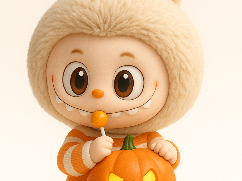 KAWAII LABUBU HALLOWEEN 3D Принт Модель