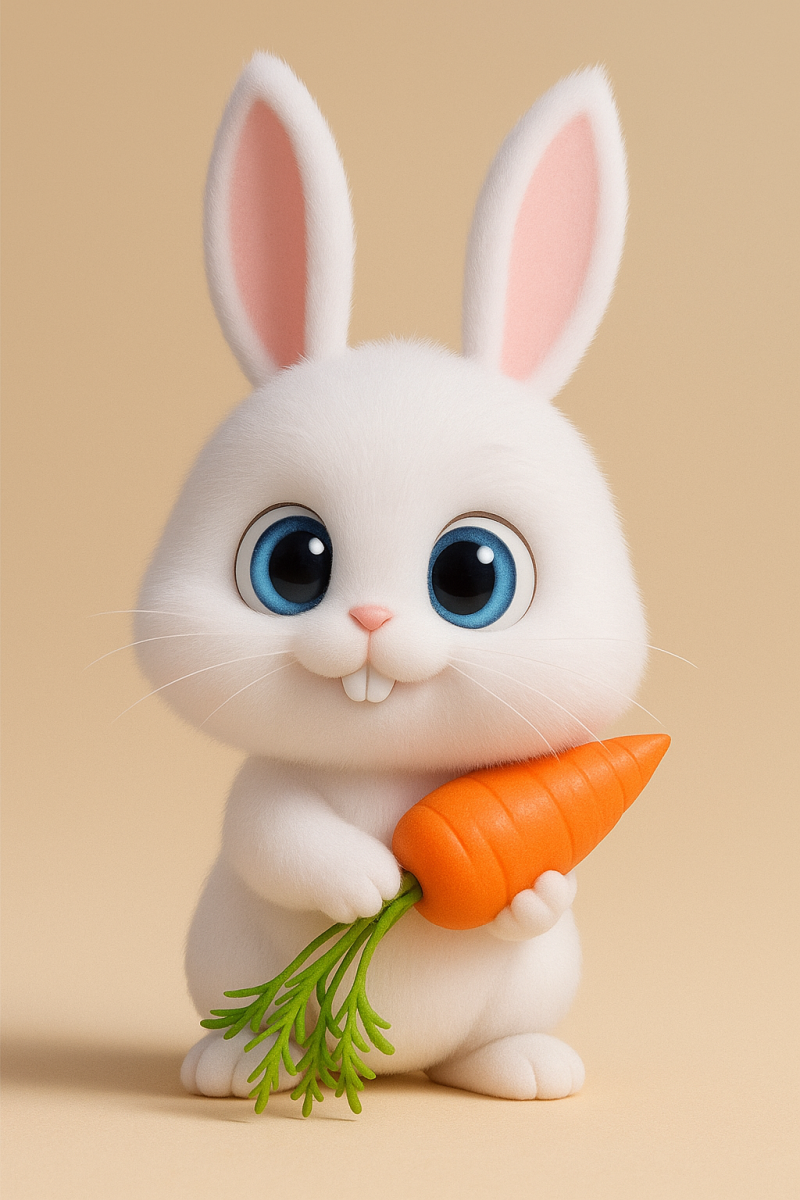 Easter Bunny Vibes 3D Принт Модель .c4d .max .obj .3ds .fbx .stl .blend