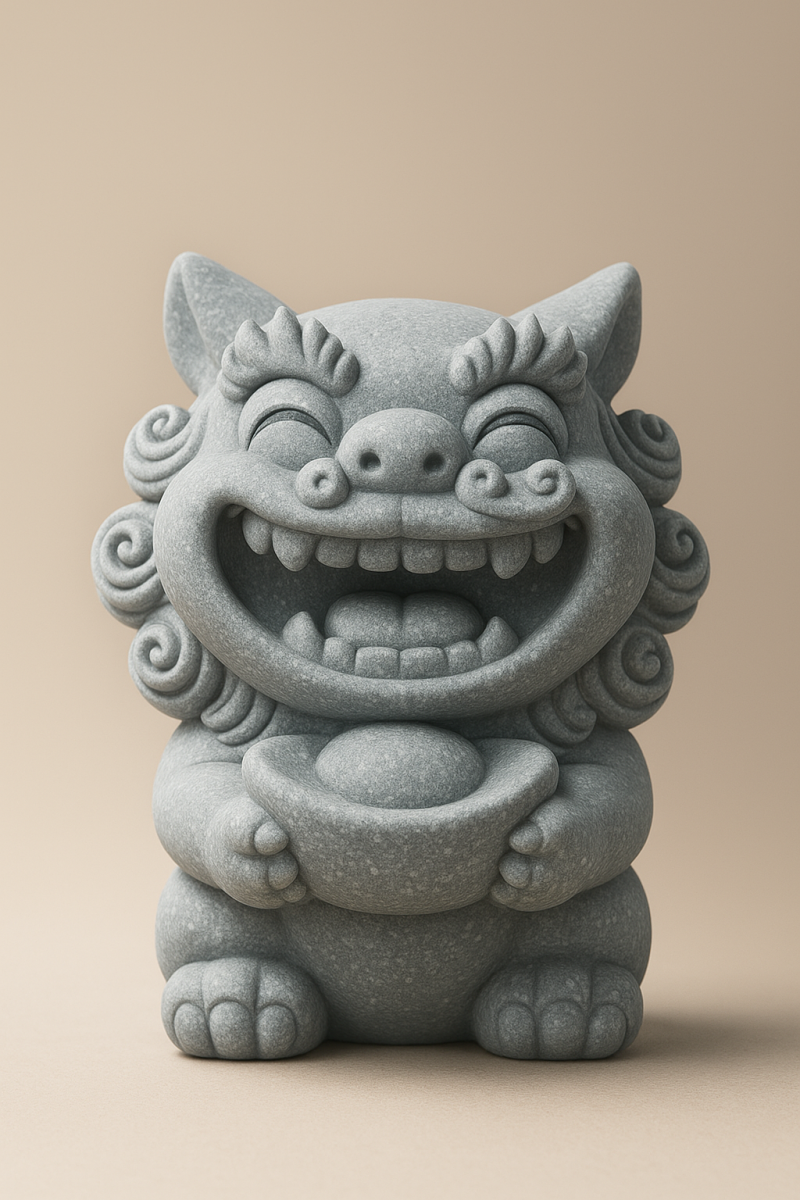 MINI LION STATUE- GUARDING ANGELS 3D Print Model .c4d .max .obj .3ds .fbx .stl .blend 