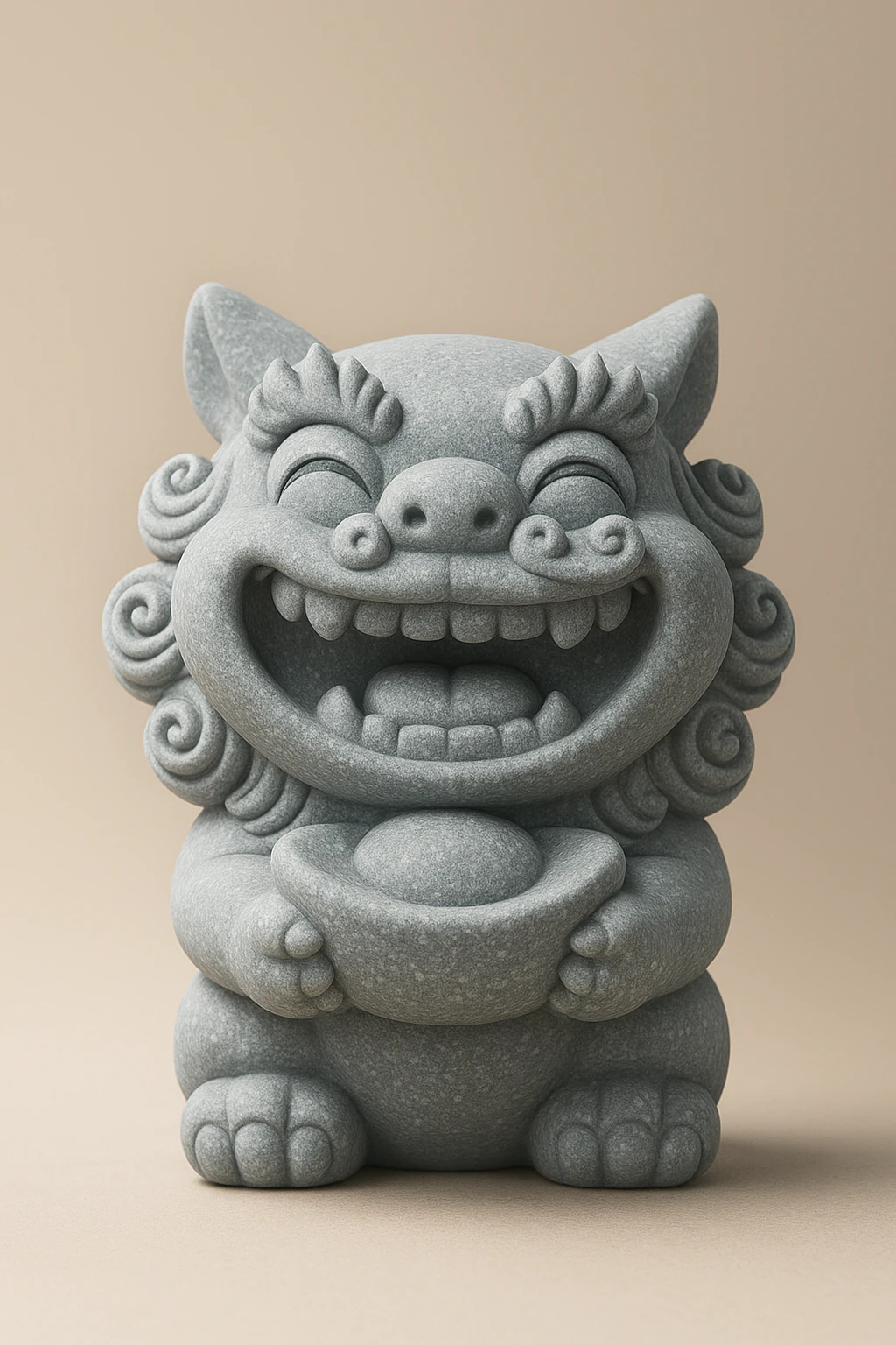 MINI LION STATUE- GUARDING ANGELS 3D Print Model .c4d .max .obj .3ds .fbx .stl .blend