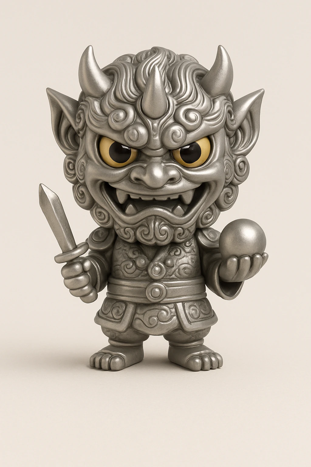Japanese Oni Demon Monster 3D Print Model .c4d .max .obj .3ds .fbx .stl .blend