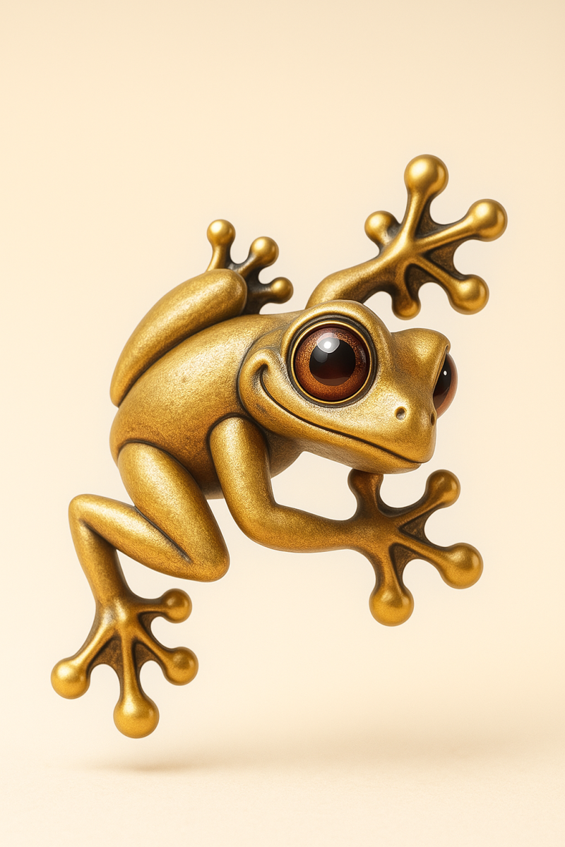 Lucky Golden FrogLucky Golden Frog 3D प्रिंट मॉडल .c4d .max .obj .3ds .fbx .stl .blend 