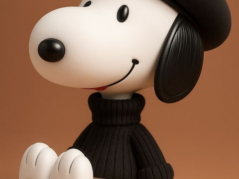 SNOOPY- PEANUTS 3D 프린트 모델