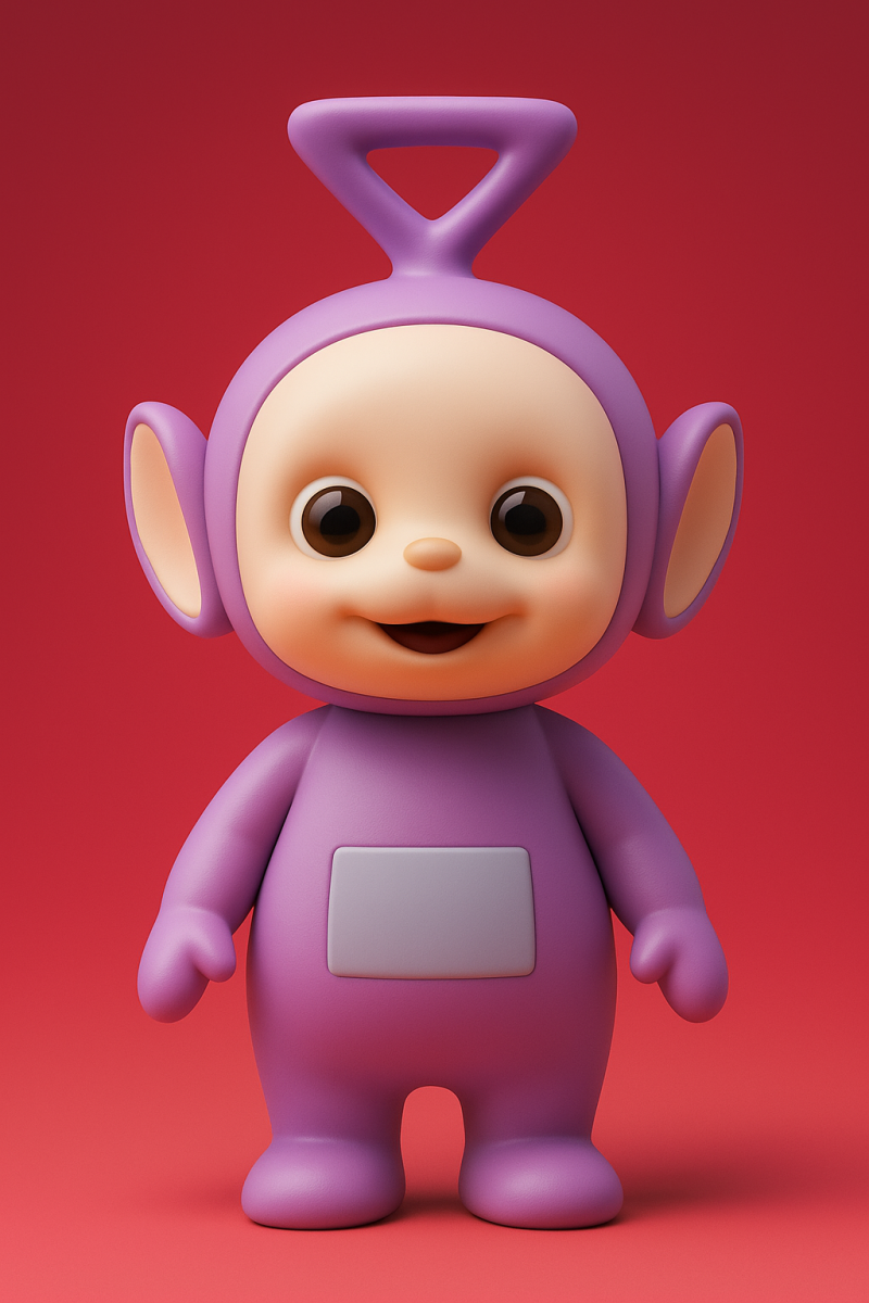Tinky Winky From Teletubbies Modello di stampa 3D .c4d .max .obj .3ds .fbx .stl .blend 