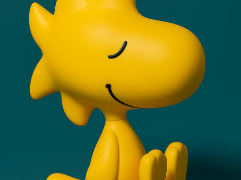 Woodstock Peanuts - Le meilleur ami de Snoopy Modèles 3D en vedette