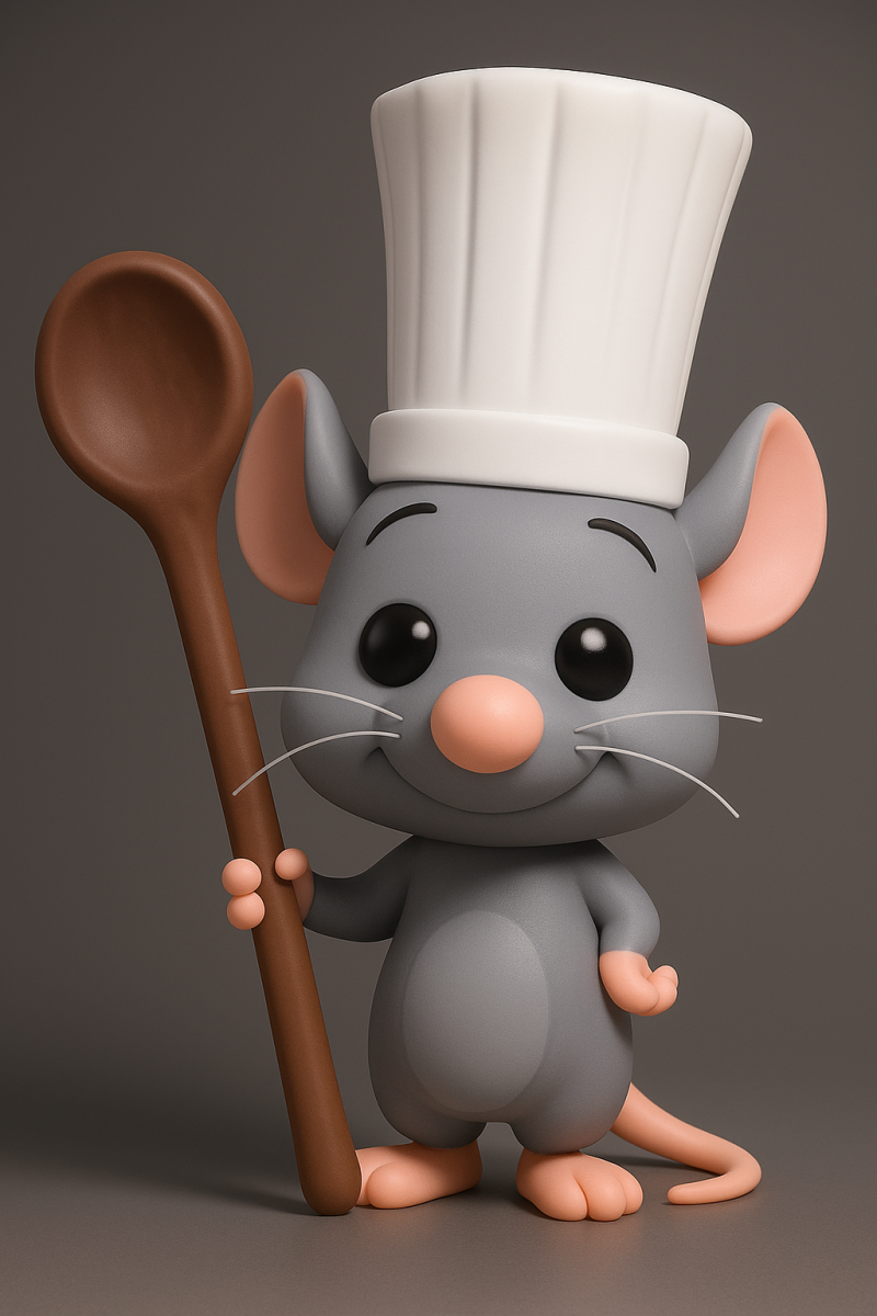 Ratatouille Remy Model Cetak 3D .c4d .max .obj .3ds .fbx .stl .blend