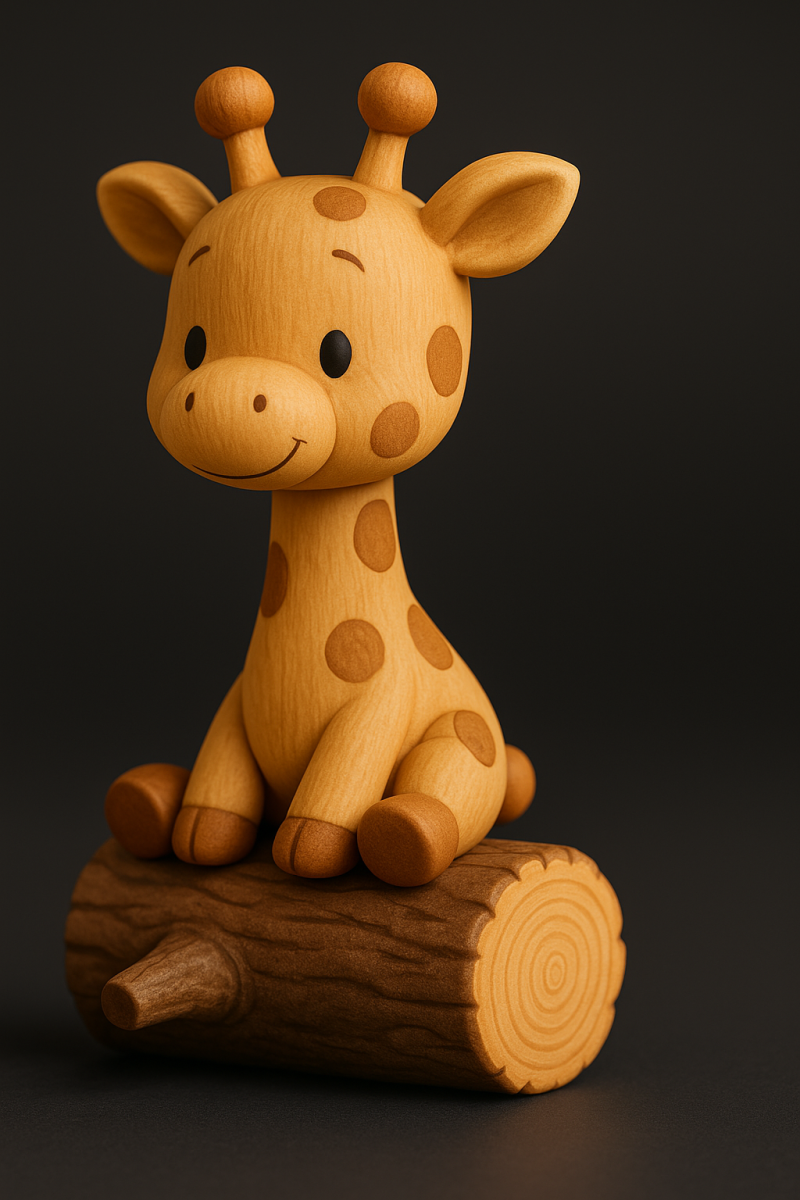 Smiling Baby Giraffe 3D 打印模型 .c4d .max .obj .3ds .fbx .stl .blend 