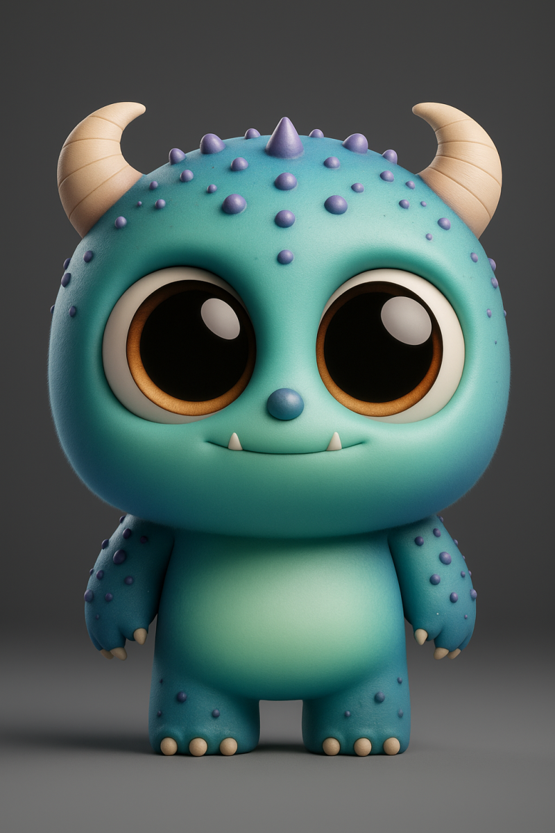 Chibi Monster Fun 3D Baskı Modeli .c4d .max .obj .3ds .fbx .stl .blend 