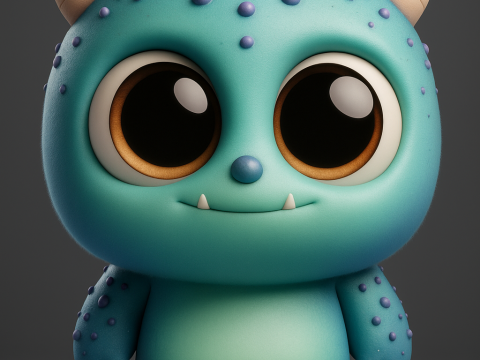 Chibi Monster Fun 3D प्रिंट मॉडल