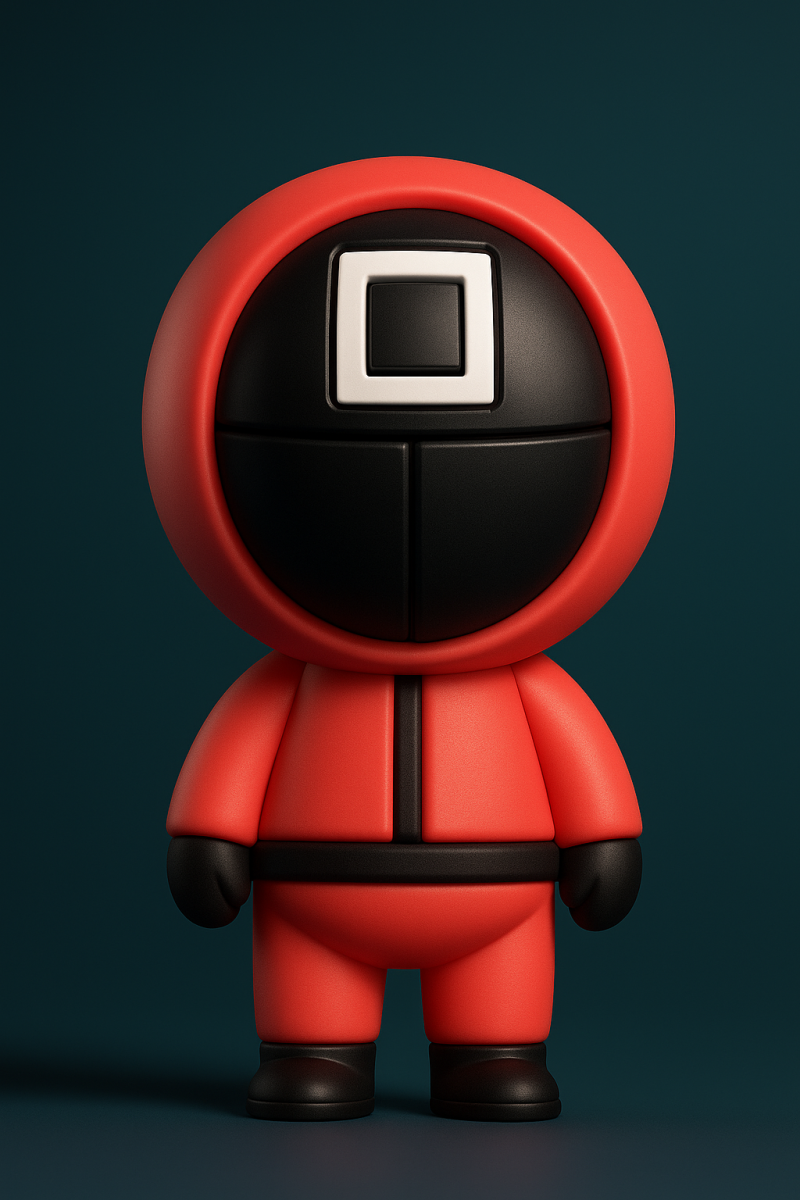 Squid Game Pink Soldier Modello di stampa 3D .c4d .max .obj .3ds .fbx .stl .blend
