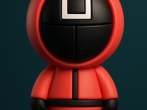 Squid Game Pink Soldier Modelo de Impressão 3D