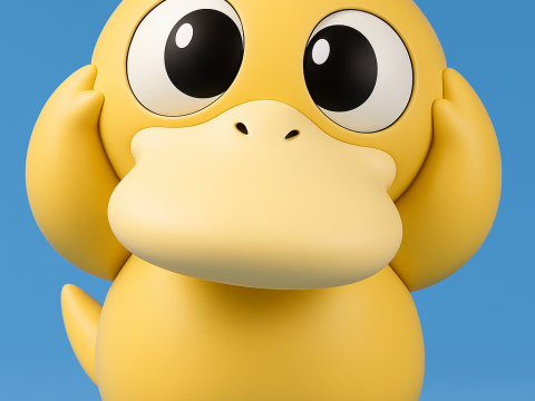 Pokemon Psyduck 3D 프린트 모델