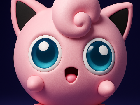 Pokemon Jigglypuff 3D Baskı Modeli