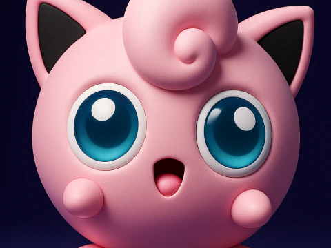 Pok&eacute;mon Jigglypuff 3D printmodel