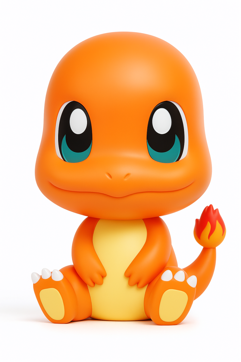 Fire Type Pokemon Charmander 3D Принт Модель .c4d .max .obj .3ds .fbx .stl .blend