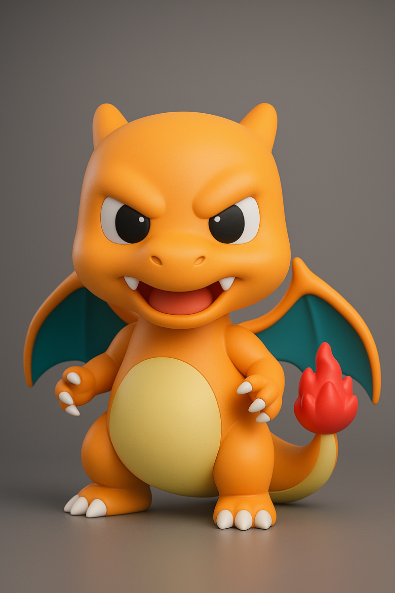 Pokemon Charizard 3D 프린트 모델 .c4d .max .obj .3ds .fbx .stl .blend