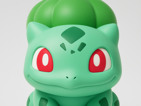 Pokemon Bulbasaur Modèles 3D en vedette