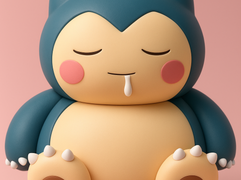 Pokemon Snorlax 3D Baskı Modeli