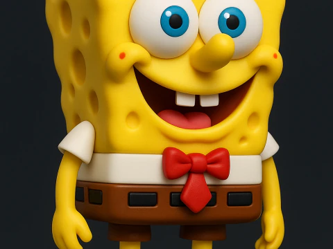 スポンジ・ボブ スクエアパンツ 3Dプリントモデル