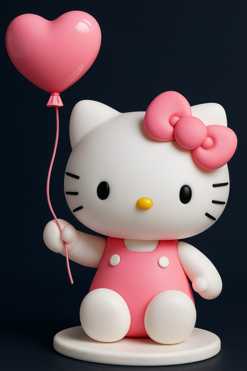 Hello Kitty Model do druku 3D .c4d .max .obj .3ds .fbx .stl .blend