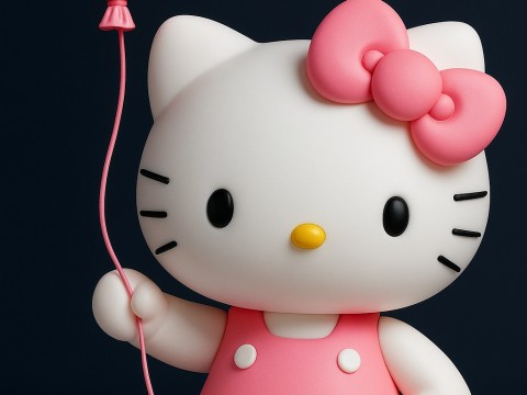 Hello Kitty Modèles 3D en vedette