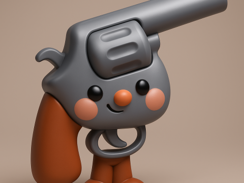 Cute Toy Character 3D Baskı Modeli