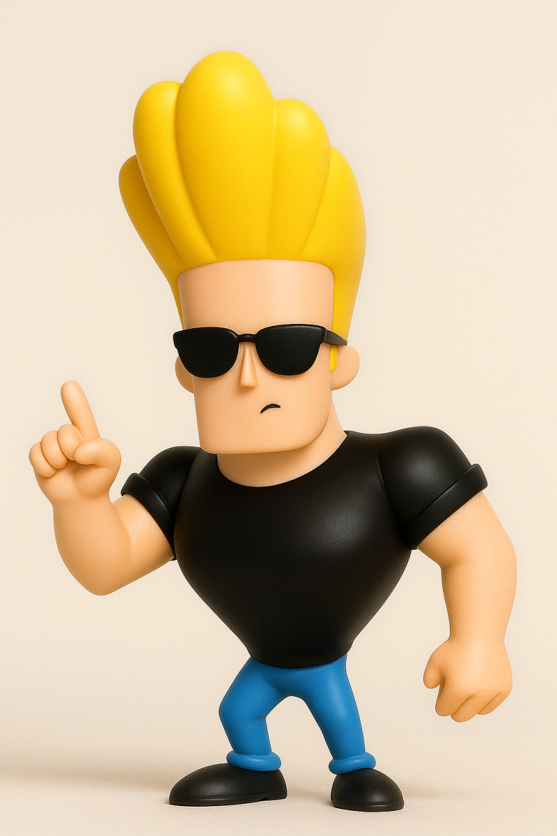Johnny Bravo - CartoonNetwork Modello di stampa 3D .c4d .max .obj .3ds .fbx .stl .blend
