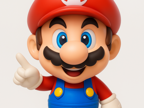 Nintendo Super Mario Bros 3D 打印模型