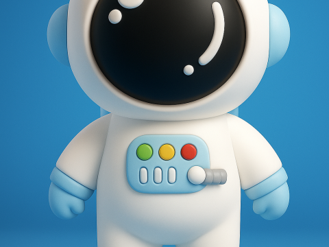 Little Astronaut Character 3D Druckmodell