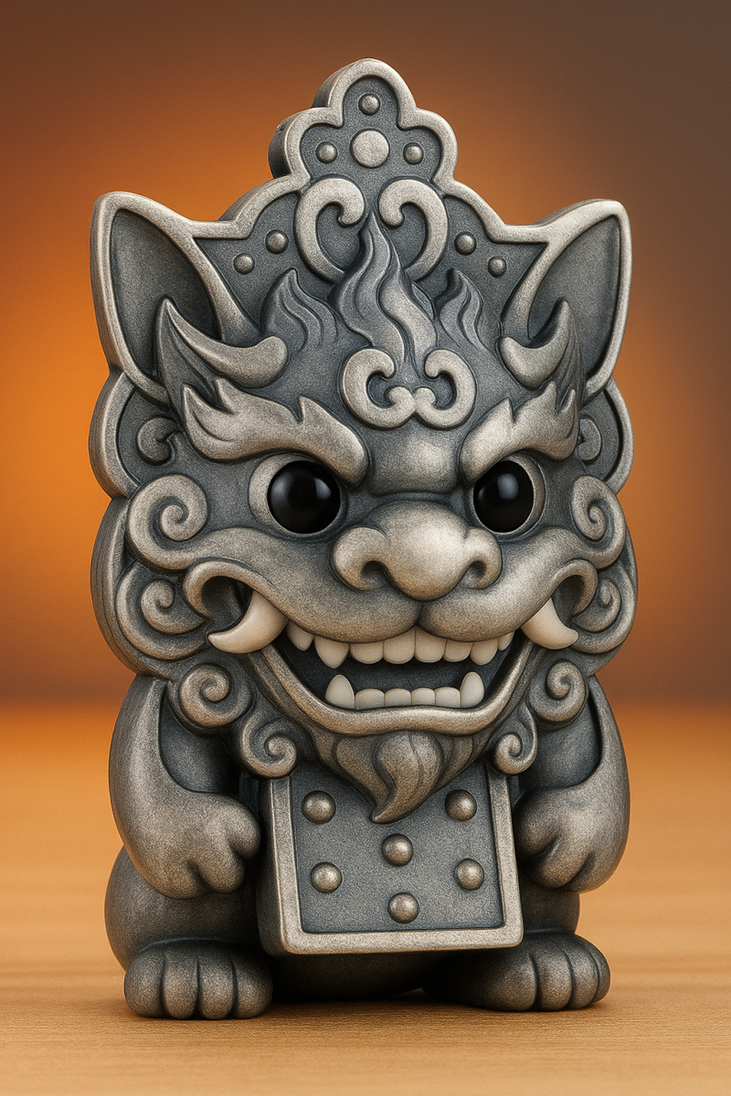 Fu Foo Dogs Guardian Lion Statue 3D Print Model .c4d .max .obj .3ds .fbx .stl .blend 